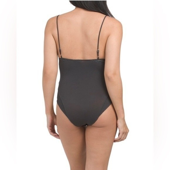 NWT Free People Perfect Pima Bodysuit. Washed Black. Small - Picture 2 of 15